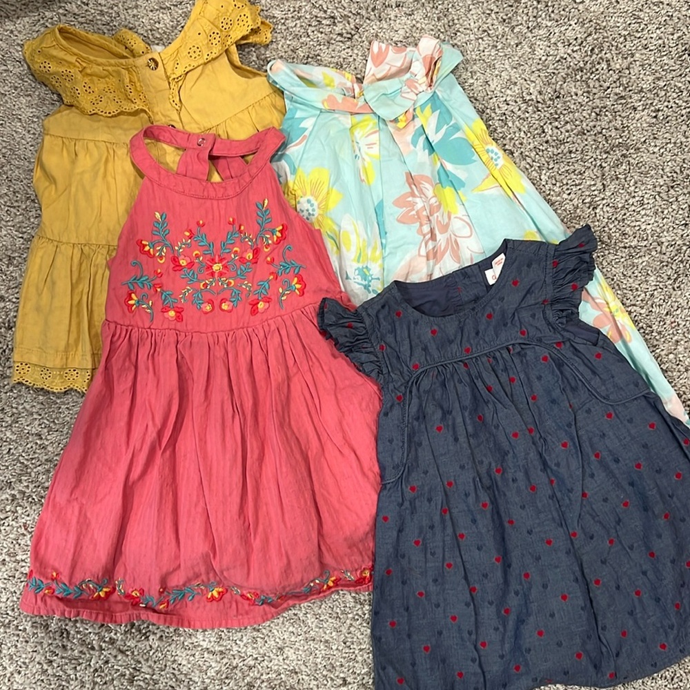 Lot of 4 18 Month Toddler Dresses